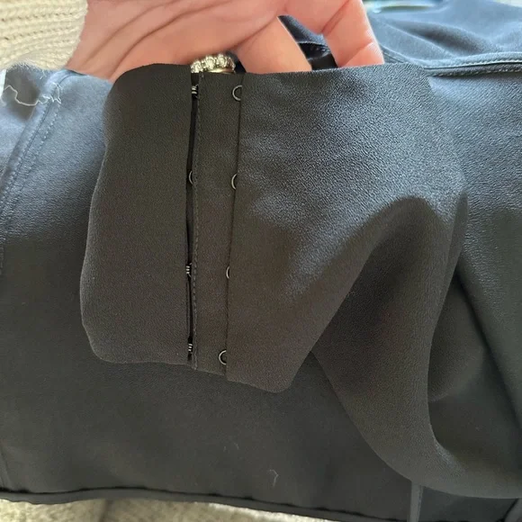 3.1 Philip Lim Black Satin Dress Size 12 - Picture 6 of 8